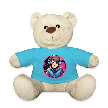 Gaming ist mein Leben - Teddy - Atollblau - Vorne