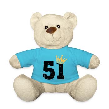 51 Crown 51e anniversaire 51 ans - Nounours - bleu outremer - Devant
