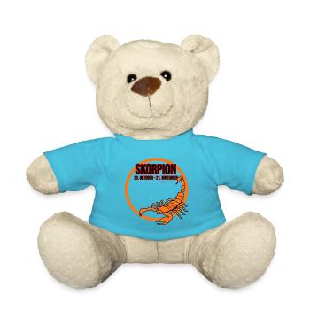 Skorpion Sternzeichen - Teddy - Atollblau - Vorne