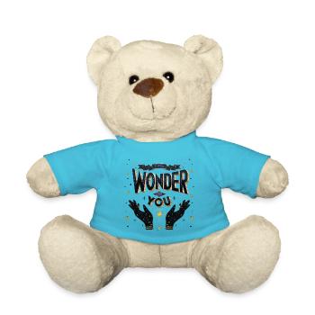 You're a miracle - Teddy Bear - atoll blue - Front