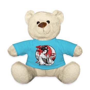Geisha / Chinesisch / Japanisch / Anime / Comic - Teddy - Atollblau - Vorne