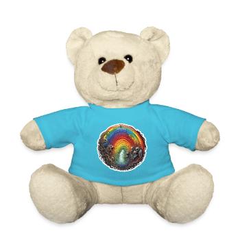 Rainbow / Demon / Monster / Weather / Horror - Teddy Bear - atoll blue - Front