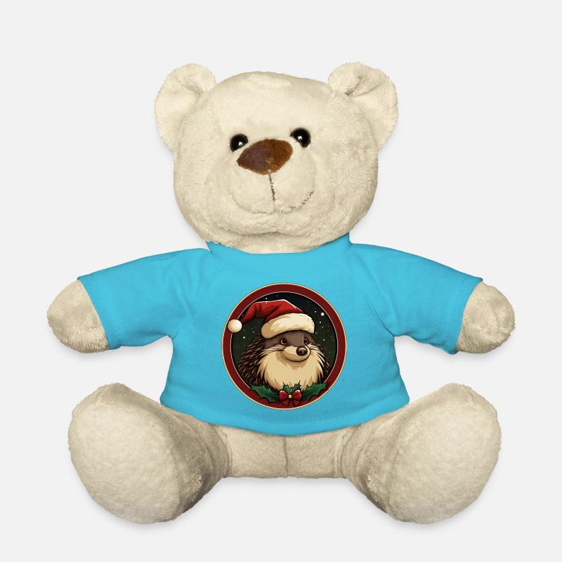 Igel Weihnachten - Teddy - Atollblau
