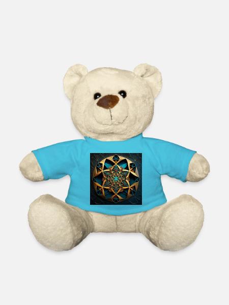 Sacred Geometry - Teddy Bear - atoll blue
