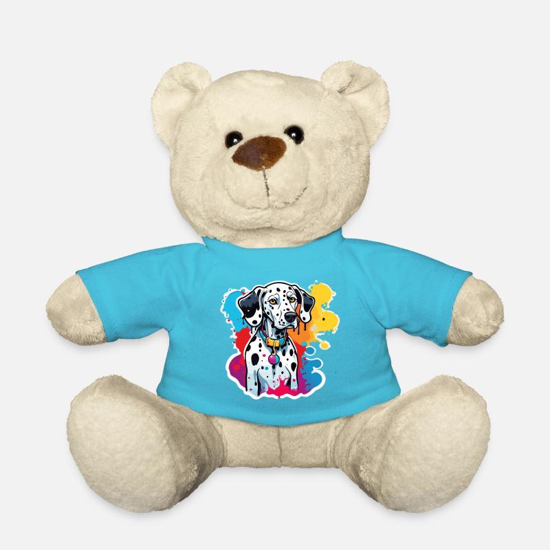 Dalmatiner / Hund / Tier / Haustier / bellen - Teddy - Atollblau
