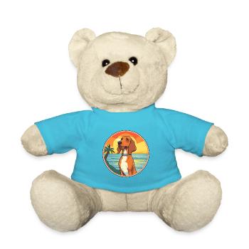 Bruno Jura Hund Rasse Cartoon Kawaii Clipart - Teddy - Atollblau - Vorne