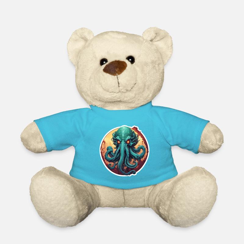 Cthulhu / Demon / Fantasie / Horror / tentakelig - Teddy - Atollblau