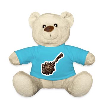 Schlüssel / Schloss / verschlossen / Sicherheit - Teddy - Atollblau - Vorne