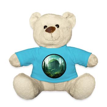 Wald / Wildnis / Natur / Bäume / grün / Idylle - Teddy - Atollblau - Vorne