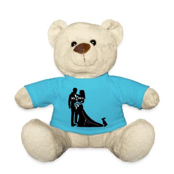 brautpaar mit hase - Teddy - Atollblau - Vorne