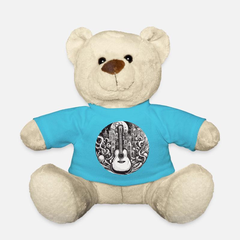 Rock n roll / Gitarre / Musik / Instrument - Teddy - Atollblau