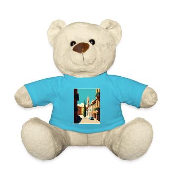 Modena Italien Vintage Reiseposter WPA Souvenir - Teddy - Atollblau - Vorne