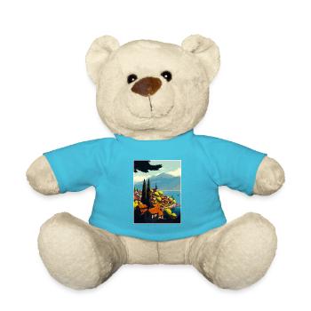 Ohrid Island Lake Church Of St John Macedonia - Teddy Bear - atoll blue - Front