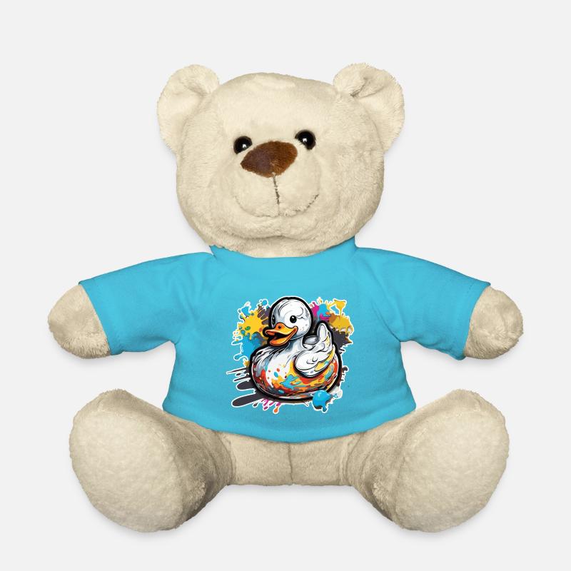 Canard en caoutchouc / canard en caoutchouc / eau / baignoire - Nounours - bleu outremer