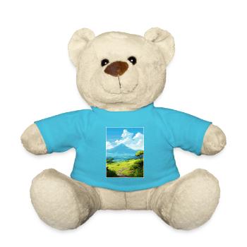 La Réunion Nationalpark Frankreich Reiseplakat - Teddy - Atollblau - Vorne