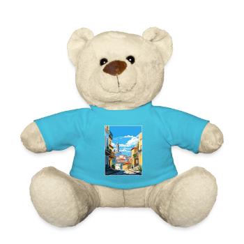 Vila Nova de Gaia Portugal Vintage Reiseposter - Teddy - Atollblau - Vorne
