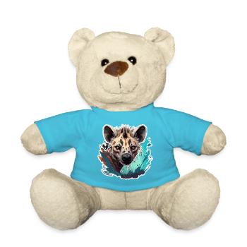 Hyena / Africa / Safrai / Zoo / Wildis / Animal - Teddy Bear - atoll blue - Front