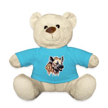 Hyäne / Afrika / Safrai / Zoo / Wildis / Tier - Teddy - Atollblau - Vorne