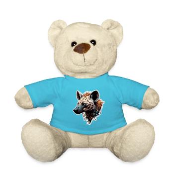 Hyena / Africa / Safrai / Zoo / Wildis / Animal - Teddy Bear - atoll blue - Front