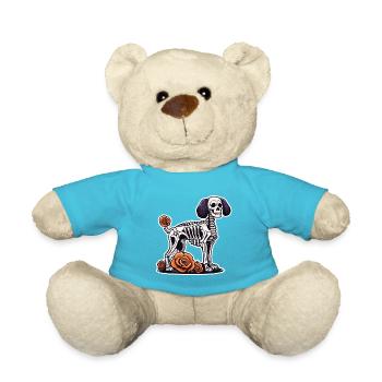 La Catrina/ Tattoo / Mexico / Animal / Dog - Teddy Bear - atoll blue - Front