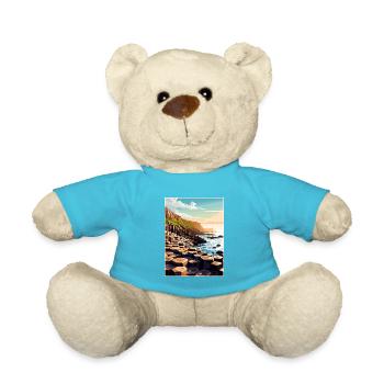 Giant S Causeway Nordirland Reiseposter - Teddy - Atollblau - Vorne