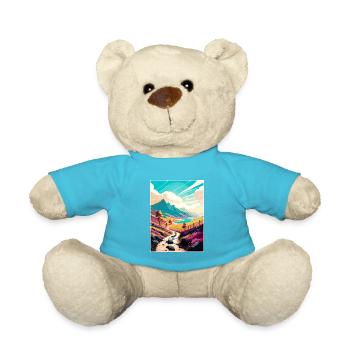 West Highland Dekoration Scottish Highlands Reisen - Teddy - Atollblau - Vorne