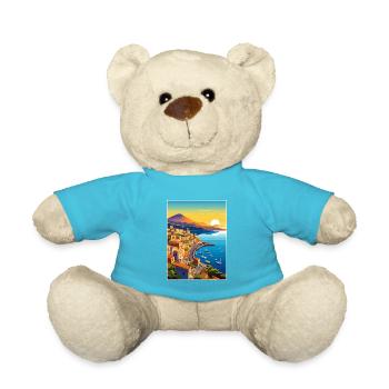 Sorrente Italie Vintage voyage affiche WPA Souvenir - Nounours - bleu outremer - Devant