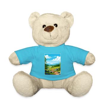 Serra Da Estrela Portugal Affiche de voyage Vintage - Nounours - bleu outremer - Devant