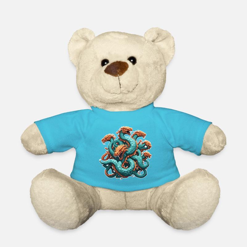 Hydra / griechische Mythologie / Schlange - Teddy - Atollblau