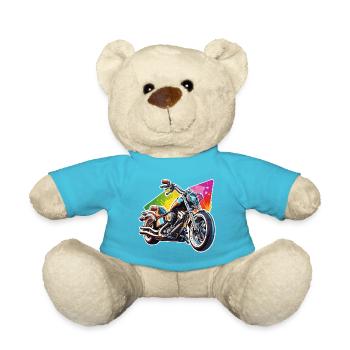 Motard / Motard / Motard / Deux-roues / Cross - Nounours - bleu outremer - Devant