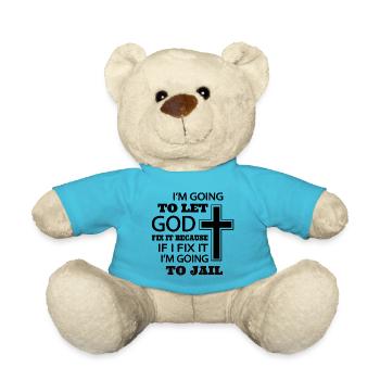 I’m going to let god fix it because if I fix it - Teddy Bear - atoll blue - Front