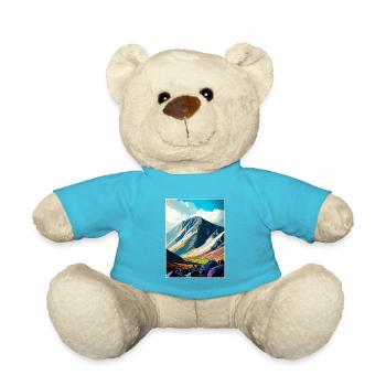 Ben Nevis Ecosse Vintage voyage affiche Souvenir - Nounours - bleu outremer - Devant