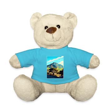 Mount Diablo State Park Kalifornien Reiseposter - Teddy - Atollblau - Vorne