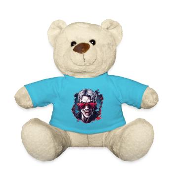 Vampir / Dracula / Blutsauger / Halloween / Mythos - Teddy - Atollblau - Vorne