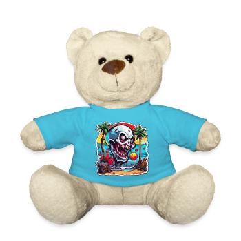 Vampir / Dracula / Blutsauger / Halloween / Mythos - Teddy - Atollblau - Vorne