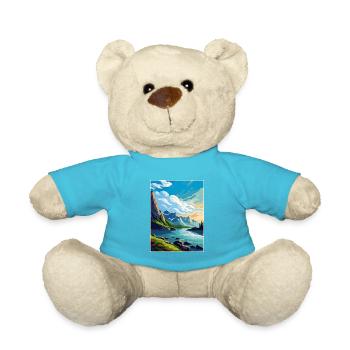 Kenai Fjords Nationalpark Alaska Reiseposter - Teddy - Atollblau - Vorne