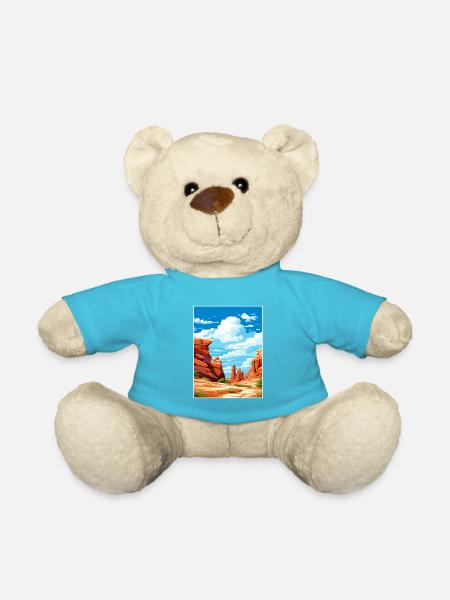 Große Treppe Utah Wüste Vintage Reiseposter - Teddy - Atollblau