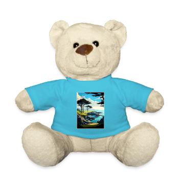 Cypress Point Club Kalifornien Reiseposter - Teddy - Atollblau - Vorne