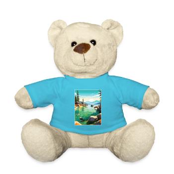 Sand Harbor State Park Nevada Reiseposter - Teddy - Atollblau - Vorne