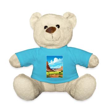 Capitol Reef National Park Vintage Reiseposter - Teddy - Atollblau - Vorne