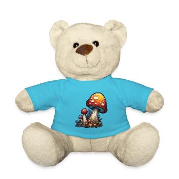 Pilz / Mushroom / Wiese / Wald / Goa / Psy - Teddy - Atollblau - Vorne