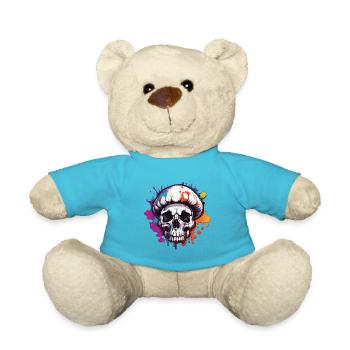 Pilz / Mushroom / Wiese / Wald / Goa / Psy - Teddy - Atollblau - Vorne