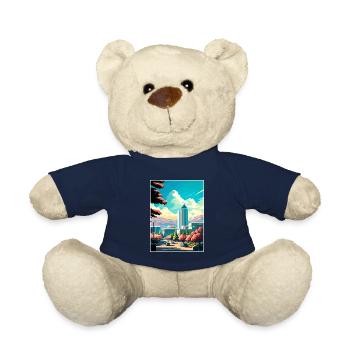 San Jose Kalifornien Vintage Reiseposter Souvenir - Teddy - French Navy - Vorne