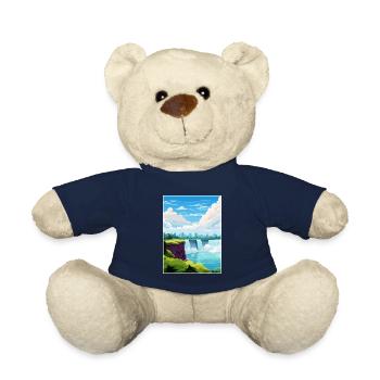 Niagara Falls Kanada Vintage Reiseposter WPA Kunst - Teddy - French Navy - Vorne