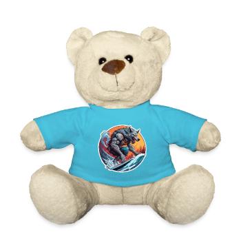 Werwolf / Vollmond / Wesen / Verwandlung / Fluch - Teddy - Atollblau - Vorne