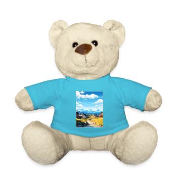 Bethel Alaska Vintage voyage affiche WPA Souvenir - Nounours - bleu outremer - Devant