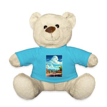 Ouragan Utah Vintage Voyage Affiche WPA Souvenir - Nounours - bleu outremer - Devant