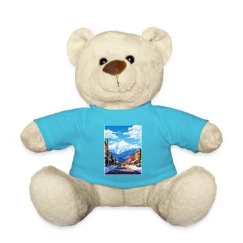 Brian Head Utah Vintage voyage affiche WPA Souvenir - Nounours - bleu outremer - Devant