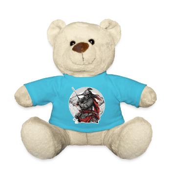 Samurai / Japanisch / Harakiri / Katana / Mann - Teddy - Atollblau - Vorne