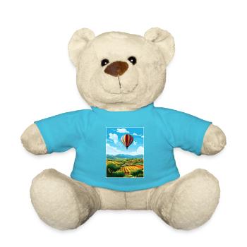 Yarra Valley Australia Vintage Travel Poster WPA - Teddy Bear - atoll blue - Front